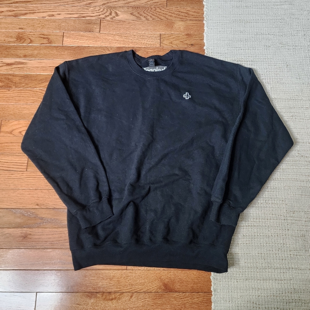 Gildan Softstyle Midweight Black Sweatshirt Belonging & Hope Graphic Women Large